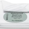 Coop Home Goods Ultra-Luxe Mattress Protector King, Smooth Top Mattress Pad, Waterproof Mattress Cover, Up to 18 Inches Deep, Machine Washable Mattress Topper, Noiseless Comfort - King (78x80)