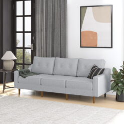 DHP Flex Zion Modular 3-Seater Sofa, Gray Linen