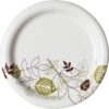 Dixie 6 7/8" Medium-Weight Paper Plates by GP PRO (Georgia-Pacific); Pathways; UX7WS (CASE); 125 Count (Pack of 4); Total 500