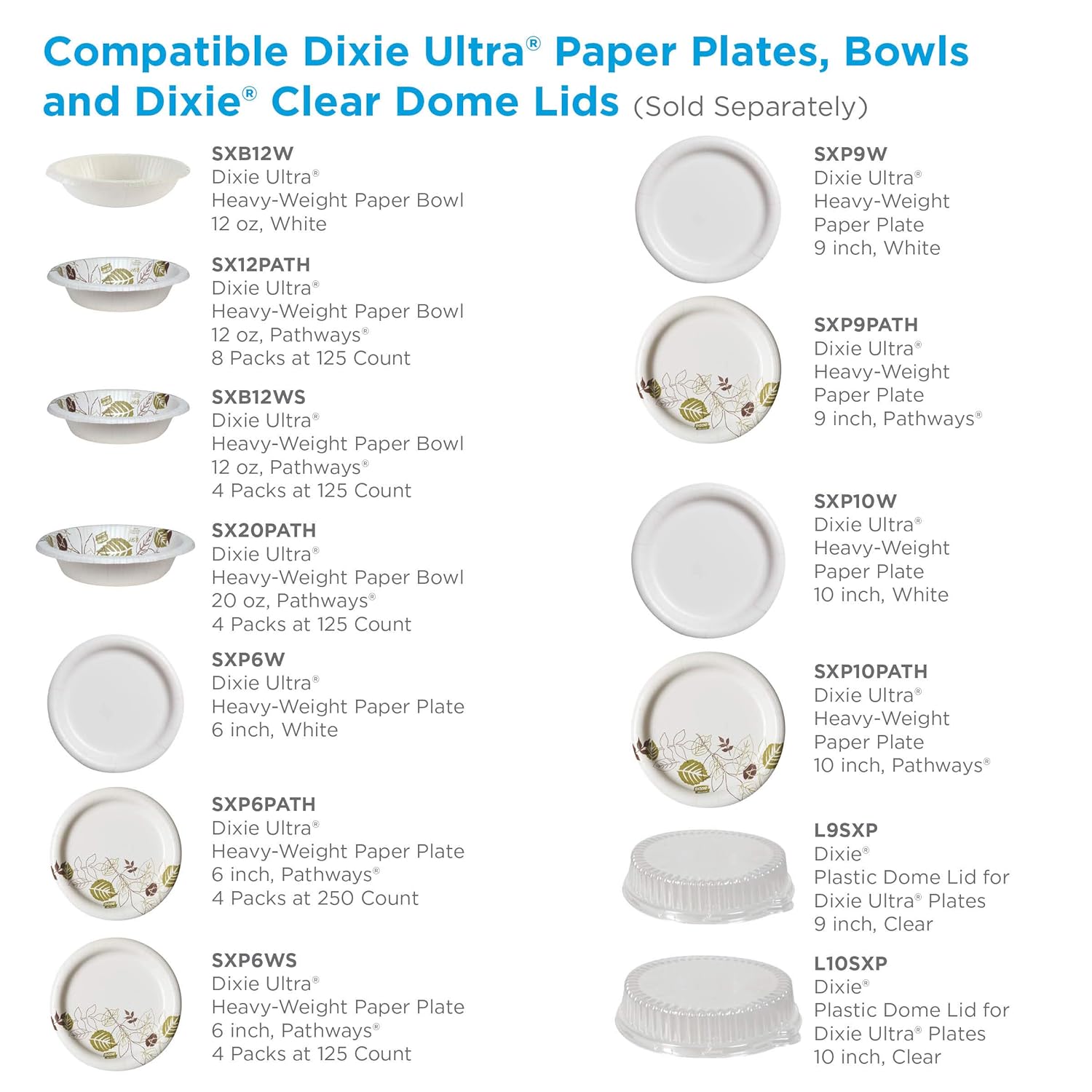  Dixie Ultra Paper Plates, 8-1/2 Inch, 300 Count