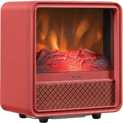 Duraflame Portable Electric Personal Cube Space Heater, Red Ochre
