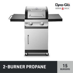 Dyna-Glo DGP321SNP-D Premier 2 Burner Stainless Steel Propane Gas Grill Outdoor BBQ