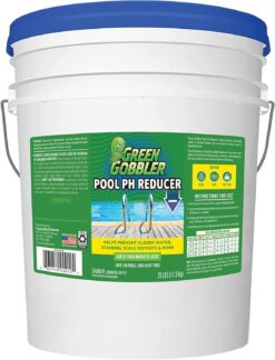 EcoClean Solutions Green Gobbler pH Down Pool & Hot Tub Spa pH Reducer pH decreaser Sodium Bisulfate 25 lb Pail