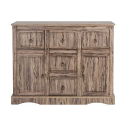 Elegant Home Fashions Simplicity Storage Cabinet with 2 Doors 5 Drawers