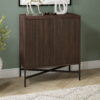 Evelyn&Zoe Modern/Contemporary 28" Wide Alder Brown Accent Cabinet