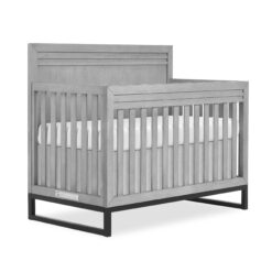 Evolur Kyoto 5-in-1 Convertible Crib in Imperial Grey, Greenguard Gold and JPMA Certified