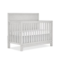 Evolur Lourdes 5-in-1 Convertible Crib, Greenguard Gold and JPMA Certified, Easy to Clean, Greyhound