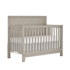 Evolur Lourdes 5-in-1 Convertible Crib, Greenguard Gold and JPMA Certified, Easy to Clean, Porcini