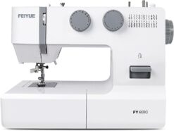 FEIYUE FYe310, Sewing Machine with Accessory Kit, 105 Stitch Applications, 100W Servo Motor, Heavy Duty Interior Metal Frame, Dual LED Lights, Easy to Use (White)