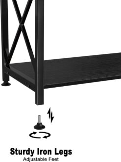 GDLF Fish Tank Stand Metal Aquarium Stand for up to 20 Gallon Long with Cabinet for Fish Tank Accessories Storage