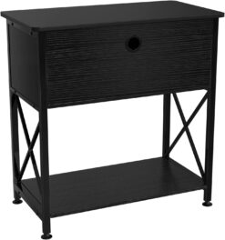GDLF Fish Tank Stand Metal Aquarium Stand for up to 20 Gallon Long with Cabinet for Fish Tank Accessories Storage