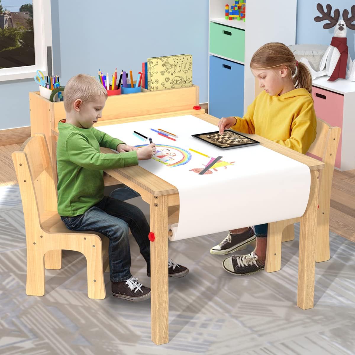 https://bigbigmart.com/wp-content/uploads/2023/09/GDLF-Kids-Art-Table-and-2-Chairs-Wooden-Drawing-Desk-Activity-Crafts-Childrens-Furniture-42x23.-1.jpg