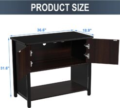 GDLF Metal Aquarium Stand with Cabinet for Fish Tank Accessories Storage, 40 Gallon, Turtle Reptile Terrariums