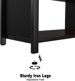 GDLF Metal Aquarium Stand with Cabinet for Fish Tank Accessories Storage, 40 Gallon, Turtle Reptile Terrariums