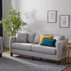 Gap Home Upholstered Wood Base Sofa, Gray