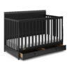 Graco Asheville 4-in-1 Convertible Baby Crib with Drawer, Black