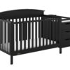 Graco Benton 4-in-1 Convertible Baby Crib and Changer, Black
