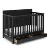 Graco Hadley 5-in-1 Convertible Baby Crib with Drawer, Black