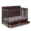 Graco Hadley 5-in-1 Convertible Baby Crib with Drawer Espresso