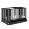 Graco Teddi 5-in-1 Convertible Baby Crib with Drawer, Black