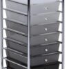 Honey-Can-Do 10 Drawer Cart, Shaded CRT-05255 Assorted