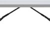 Iceberg IndestrucTable Commercial Folding Table, Indoor or Outdoor, Platinum, 750 lbs. Weight Capacity, 24” W x 48” L