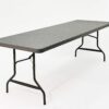 Iceberg IndestrucTable Too Banquet Resin Folding Tables, 30" x 60", Charcoal, Grey