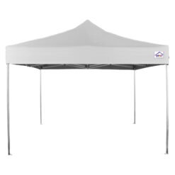 Impact Canopy 10 x 10 Pop Up Canopy Tent, Straight Leg Shelter, Ultra Light Aluminum Frame, UV Coated, Canopy Accessories, White