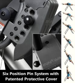 Innova Inversion Table with Adjustable Headrest, Reversible Ankle Holders, and 300 lb Weight Capacity