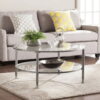 Jumpluff Metal/Glass Round Coffee Table