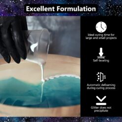 KISREL Epoxy Resin 1Gallon - Crystal Clear Epoxy Resin Kit (0,5 Gallon x 2)