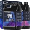 KISREL Epoxy Resin 2Gallon - Crystal Clear Epoxy Resin Kit - No Yellowing No Bubble Art Resin Casting Resin for Art Crafts