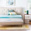Linenspa 2 Inch Mattress Topper Full - Gel Swirl Memory Foam Full Mattress Topper – CertiPUR-US Certified - Full Foam Pad