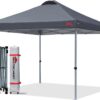 MASTERCANOPY Durable Ez Pop-up Canopy Tent with Roller Bag (10x10, Dark Gray)