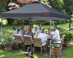 MASTERCANOPY Durable Ez Pop-up Canopy Tent with Roller Bag (10x10, Dark Gray)