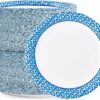 MUCHII 8.375 Inch 300 Count Disposable Paper Plates, Soak-Proof Paper Plates for Daily Use, Cut-Proof Holiday Paper Plates for Family Gatherings, Parties, Picnic And So On.
