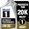 Mobil 1 Extended Performance Full Synthetic Motor Oil 5W-30, 6-pack of 1 quarts