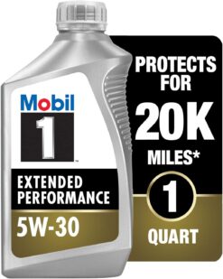 Mobil 1 Extended Performance Full Synthetic Motor Oil 5W-30, 6-pack of 1 quarts