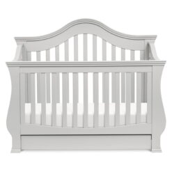 Namesake Ashbury 4-in-1 Convertible Crib with Toddler bed Conversion Kit in Cloud Grey