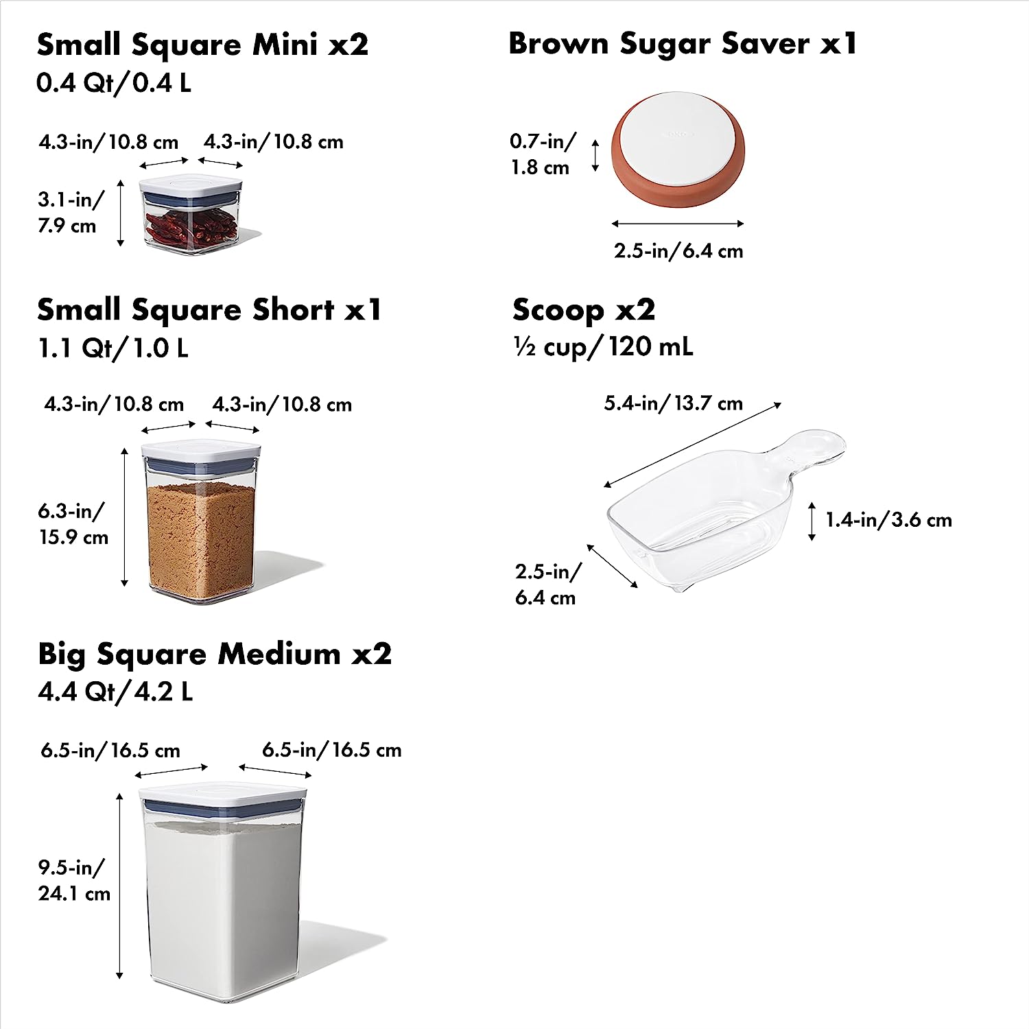 OXO Good Grips POP Container - Airtight Food Storage - 1.1 Qt for Brown  Sugar and More,Transparent & Good Grips POP Container Brown Sugar Keeper