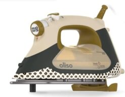 Oliso TG1600 Pro Plus 1800 Watt SmartIron with Auto Lift - for Clothes, Sewing, Quilting and Crafting Ironing Diamond Ceramic-Flow Soleplate Steam Iron (Mimi G)