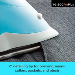 Oliso TG1600 Pro Plus 1800 Watt SmartIron with Auto Lift - for Clothes, Sewing, Quilting and Crafting Ironing Diamond Ceramic-Flow Soleplate Steam Iron, Turquoise