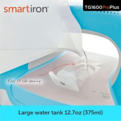 Oliso TG1600 Pro Plus 1800 Watt SmartIron with Auto Lift - for Clothes, Sewing, Quilting and Crafting Ironing Diamond Ceramic-Flow Soleplate Steam Iron, Turquoise