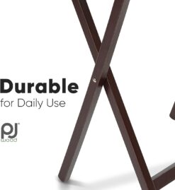 PJ Wood 5-Piece Folding TV Tray & Snack Table - Espresso