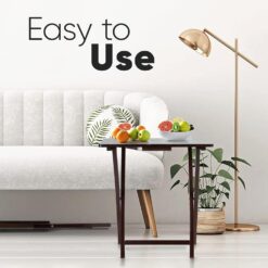 PJ Wood 5-Piece Folding TV Tray & Snack Table - Espresso