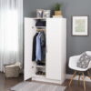 Prepac Elite 2 Door Wardrobe Cabinet, White