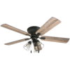 Prominence Home Lindero 52 In. Bronze Indoor Hugger Ceiling Fan