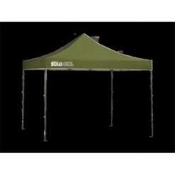 Quik Shade 167549DS SOLO100 10 x 10 ft. Straight Leg Canopy, Olive Cover - Gray Frame