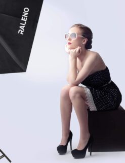 RALENO Softbox Photography Lighting Kit 20X28 Photography Continuous Lighting System Photo Studio Equipment