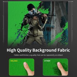 RALENO Softbox Photography Lighting Kit, 8.5ft x 10ft Background Support System